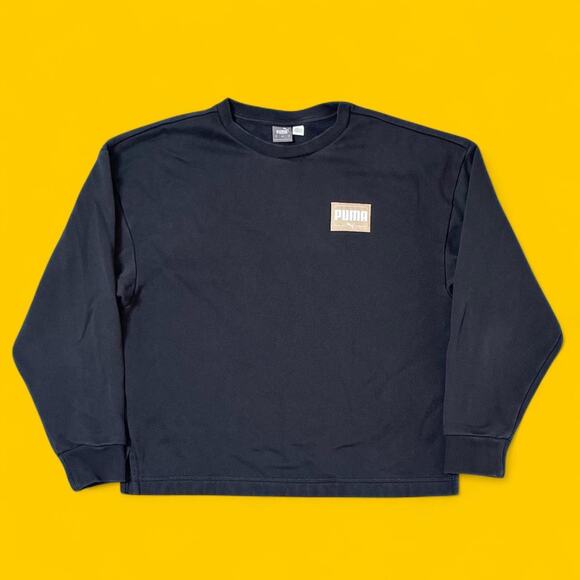 Puma Small Black Crewneck Sweatshirt Men’s/Unisex - Picture 1 of 4